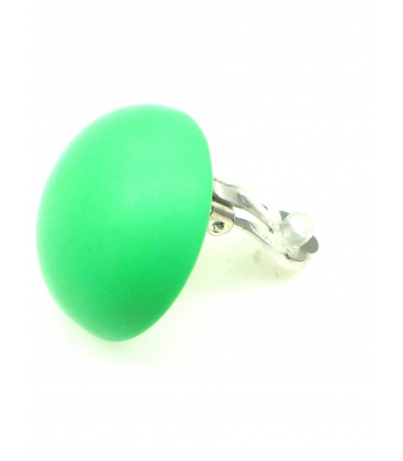 Mooie felle groene oorclips 