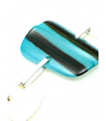 Groenblauwe schakelarmband