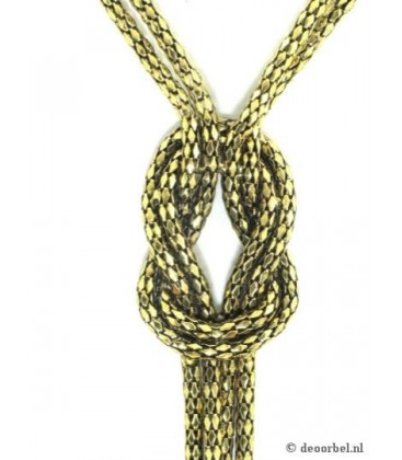 Mooie goudkleurige schakel halsketting 