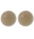 lichtbruine ronde kunststof oorbellen (12 mm)