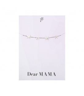 Zilverkleurige leuke armband met de letters MAMA
