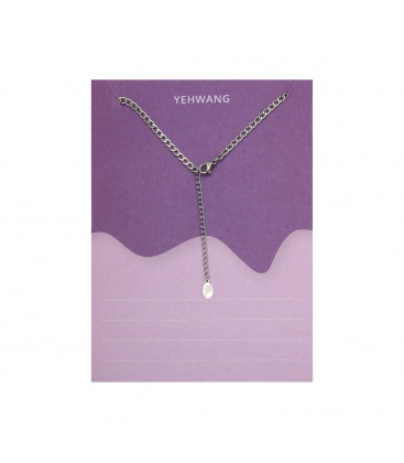 Zilverkleurige halsketting geboortejaar 1994