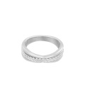 Zilverkleurige ring met verdikking (16)