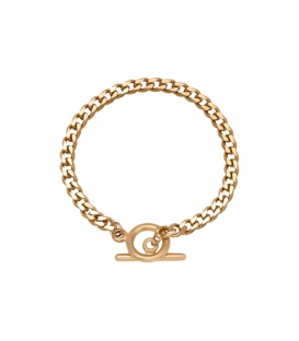 Goudkleurige armband met kapittelslot
