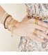 Goudkleurige armband met kapittelslot