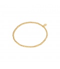 Goudkleurige armband van kleine kralen