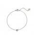 Zilverkleurige armband met een hartje