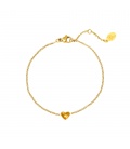 Goudkleurige armband met een hartje