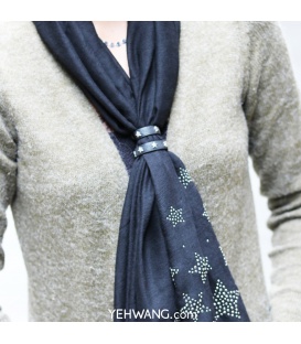 Grijze sjaal riempjes voor het dragen voor een sjaal