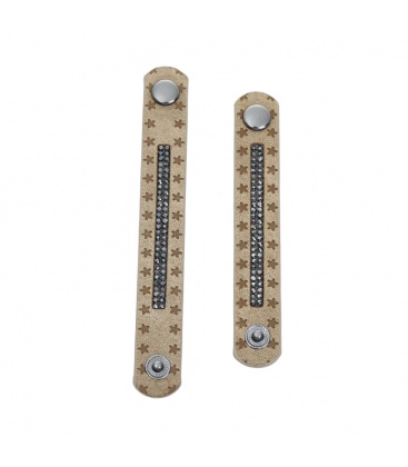 Bruine sjaalriem met bruine strass steentjes, scarvelet.