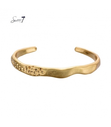 Goudkleurige spang armband 