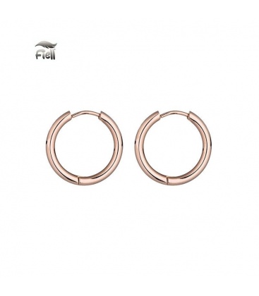 Roségoudkleurige oorringen 