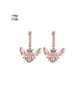 Goudkleurige oorringen met een insect