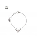 Zilverkleurige armband met een insect 