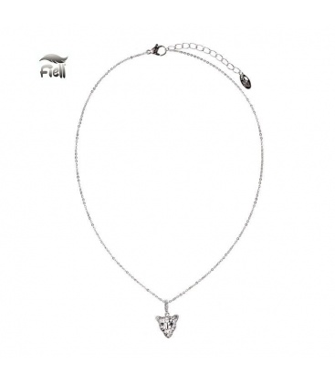 Zilverkleurige ketting met een panterkop
