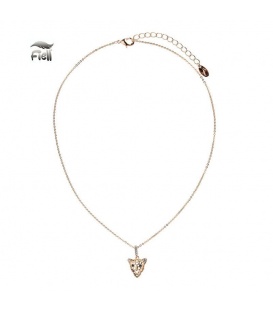 Goudkleurige ketting met een panterkop