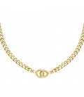 Goudkleurige chain ketting met verbonden ringetjes