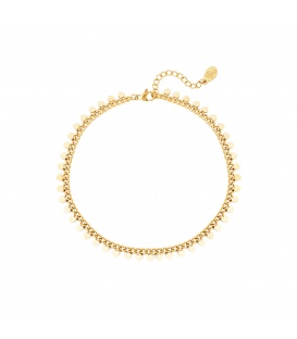 Goudkleurige armband met hartjes