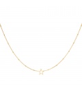 Goudkleurige halsketting met een open ster