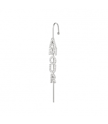 Zilverkleurige oorcrawler met de tekst ´Amour´