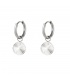 Zilverkleurige oorbellen met cirkel hanger