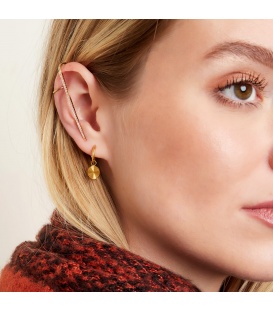 Zilverkleurige oorbellen met cirkel hanger