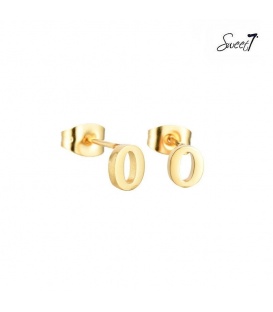 Goudkleurige oorstekers letter O