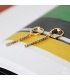Goudkleurige oorhangers met zirconia steentjes
