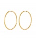 Goudkleurige minimalistische oorringen groot