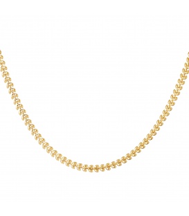 Goudkleurige halsketting met bladeren