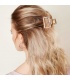 Goudkleurige open haarclip met roze marmerprint