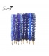 Blauw gekleurde armband van meerdere strengen