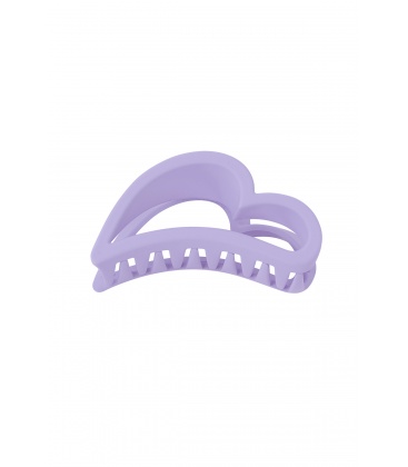 Paarse haarklem in de vorm van vleugel 