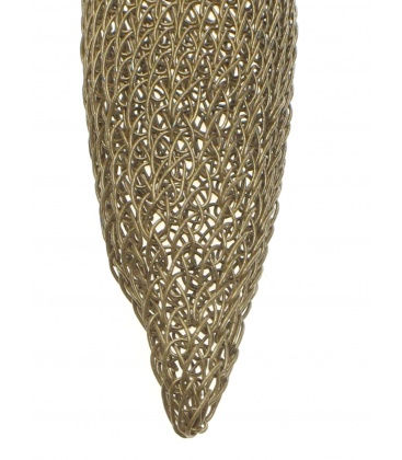 Bruine oorhangers met stalen schroefdraad