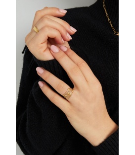  Luxe Goudkleurige Ring met Bedeltjes - Must-have Mode Accessoire