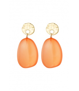 Trendy Oranje Oorhangers - Must-have Accessoire