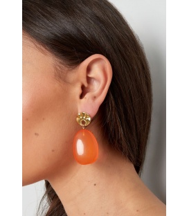 Trendy Oranje Oorhangers - Must-have Accessoire
