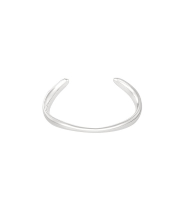 Zilverkleurige bangle armband