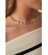 Goudkleurige halsketting met schelpen