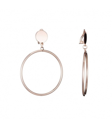 Rose-gold metalen oorclips