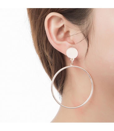 Rose-gold metalen oorclips