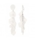 Witte lange oorclips met leuke hangers