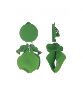 Oorclips groen met mooie hangers