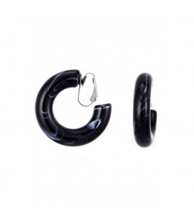 Oorclips zwarte creolen