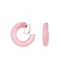 Oorclips licht roze creolen