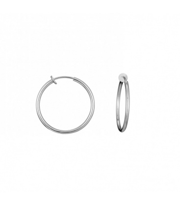 Oorclips zilverkleurige 