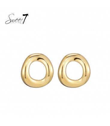 Goudkleurige ronde oorstekers