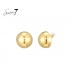 Goudkleurige bolle oorclips