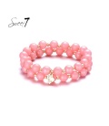 Roze kralen armband