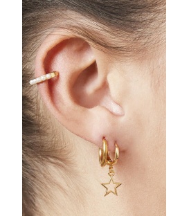 Oorringen goudkleurig minimalistisch rond design